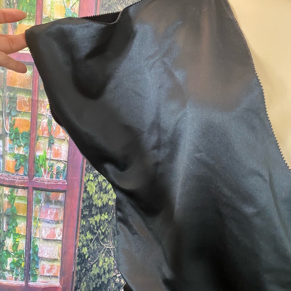 Rachel Roy black satin sheen jumpsuit size M - Picture 6 of 16